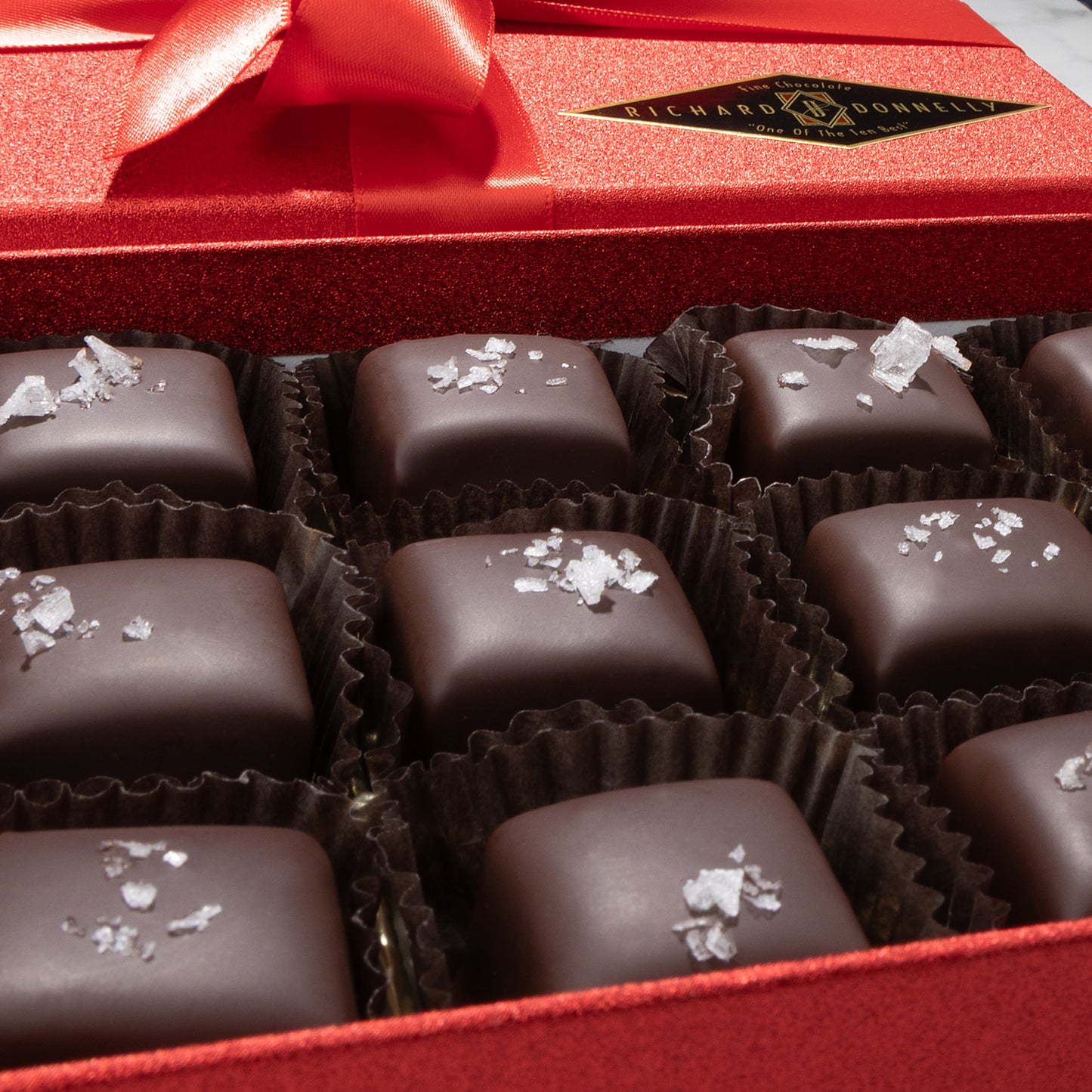 12 Piece Dark Chocolate Sea Salt Caramel Gift Box