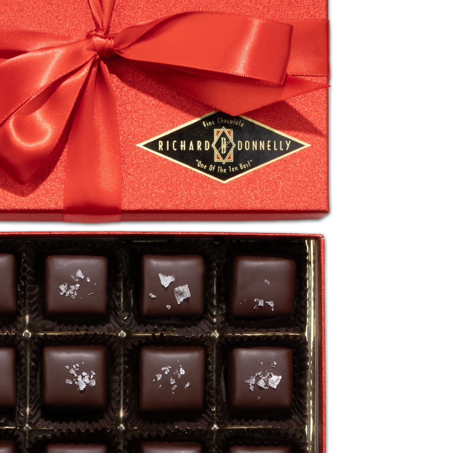 12 Piece Dark Chocolate Sea Salt Caramel Gift Box
