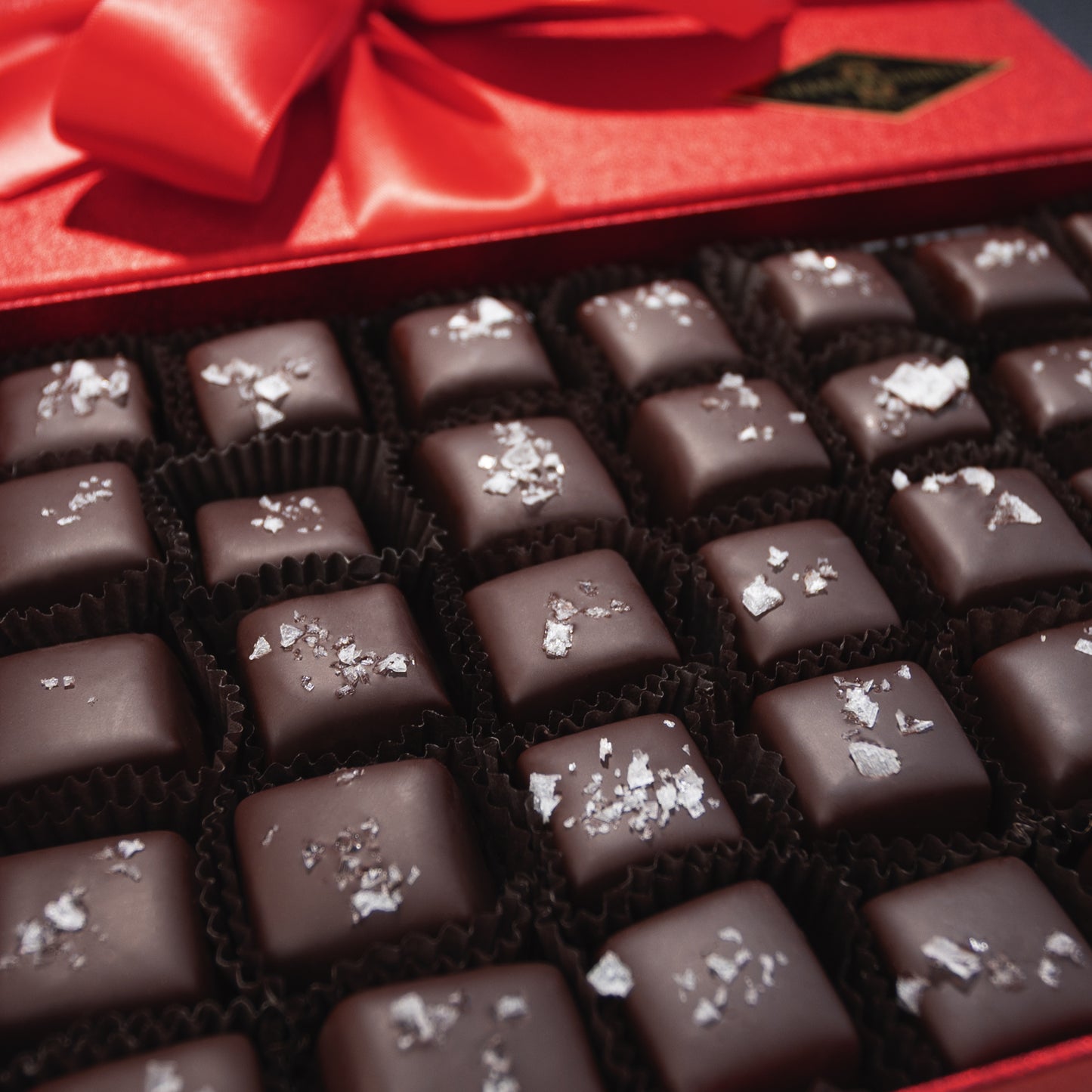 35 Piece Dark Chocolate Sea Salt Caramel Gift Box
