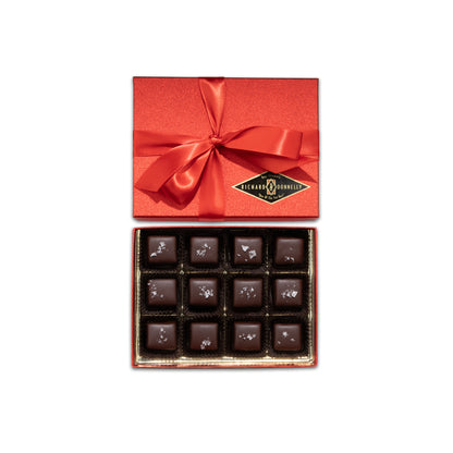 12 Piece Dark Chocolate Sea Salt Caramel Gift Box
