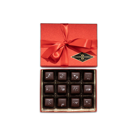 12 Piece Dark Chocolate Sea Salt Caramel Gift Box
