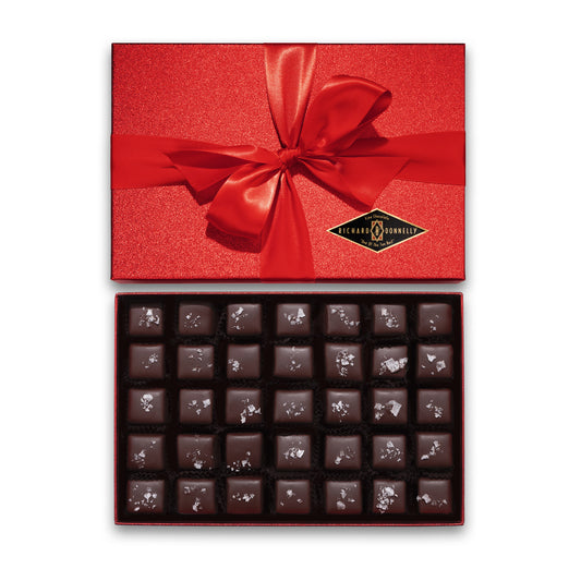 35 Piece Dark Chocolate Sea Salt Caramel Gift Box