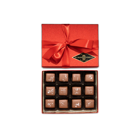 12 Piece Milk Chocolate Sea Salt Caramel Gift Box